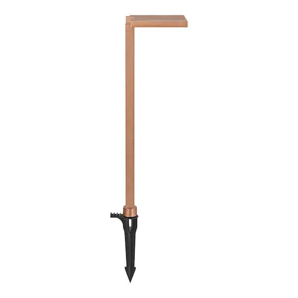 Hampton Bay Glenwood 191 Lumen Low Voltage Chemical Copper Hardwired Integrated LED Weather Resistant Outdoor Path Light