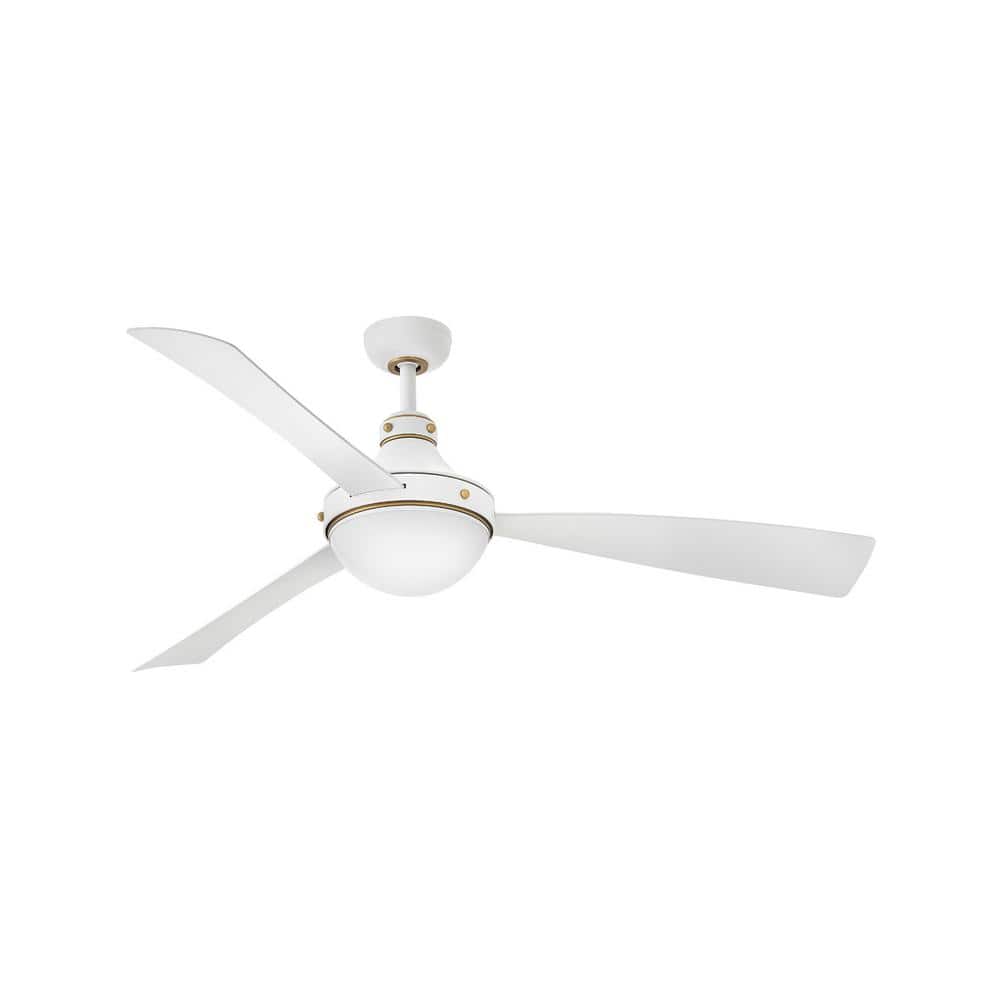 Oliver 62.0 in. Indoor/Outdoor Integrated LED Matte White Ceiling Fan with Remote Control price history on PriceWatchPro