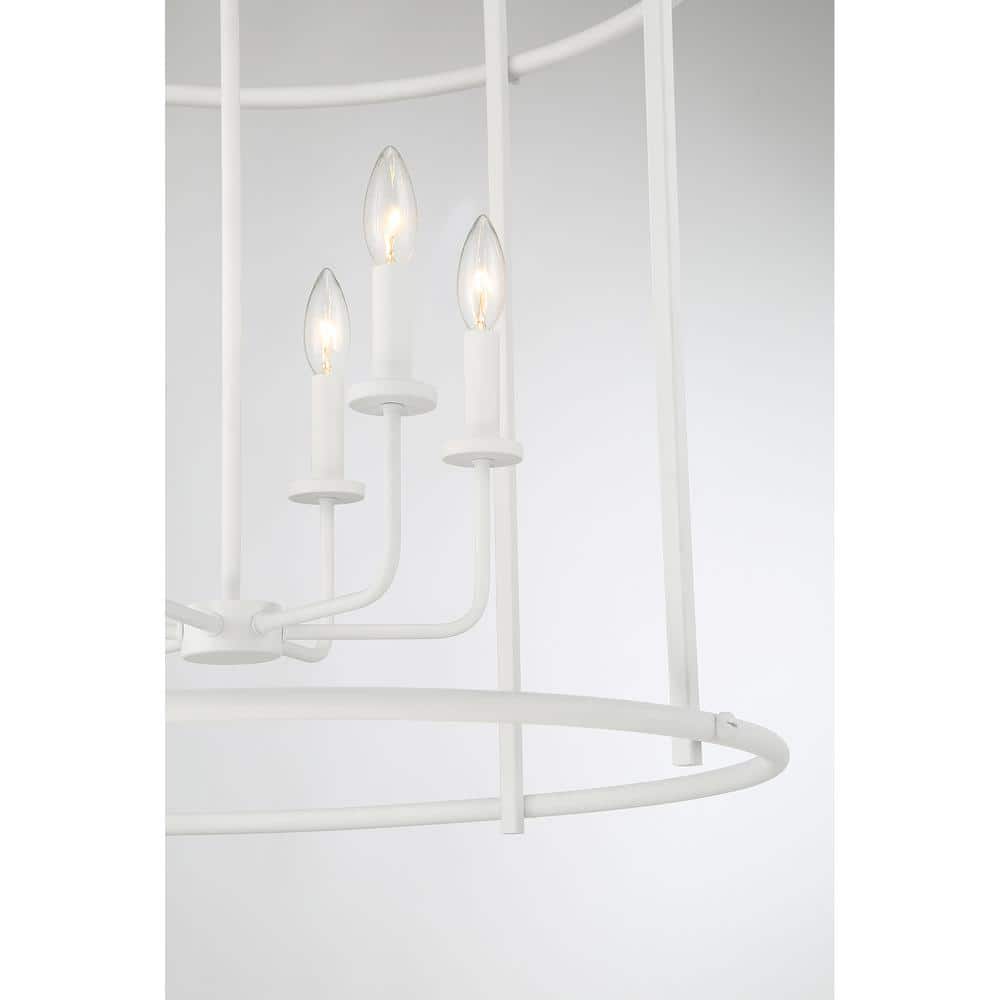 Brookstone Bisque White 6-Light Metal Pendant