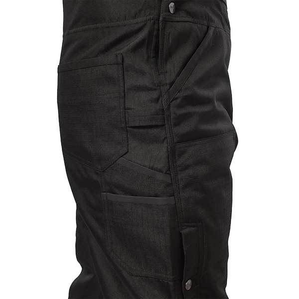Milwaukee Men's Gridiron 2XL Black Zip-to-Thigh Bib Overall