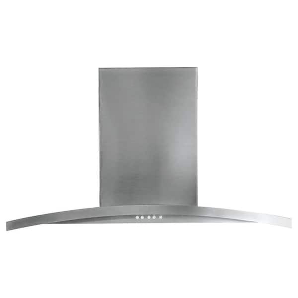 GE Profile 30 in .450 CFM Ducted Wall Mount Range Hood with Light in Stainless Steel
