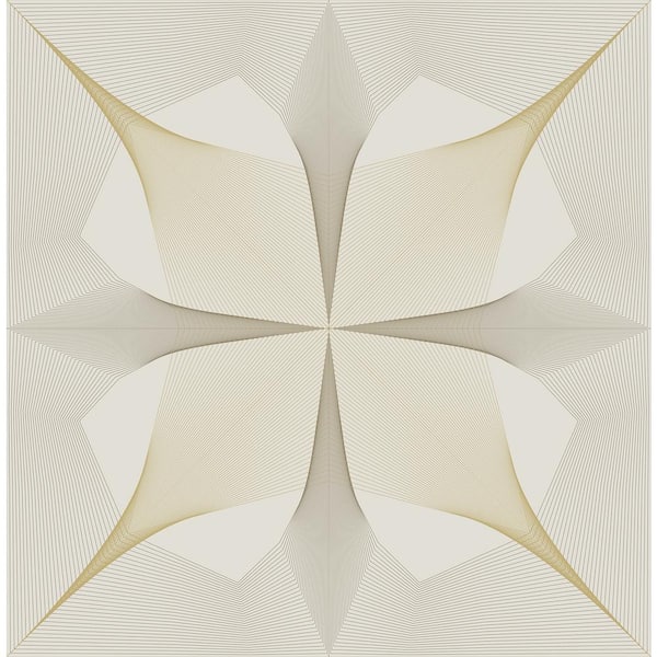 A-Street Prints Radius Off-White Geometric Paper Strippable Wallpaper (Covers 56.4 sq. ft.)