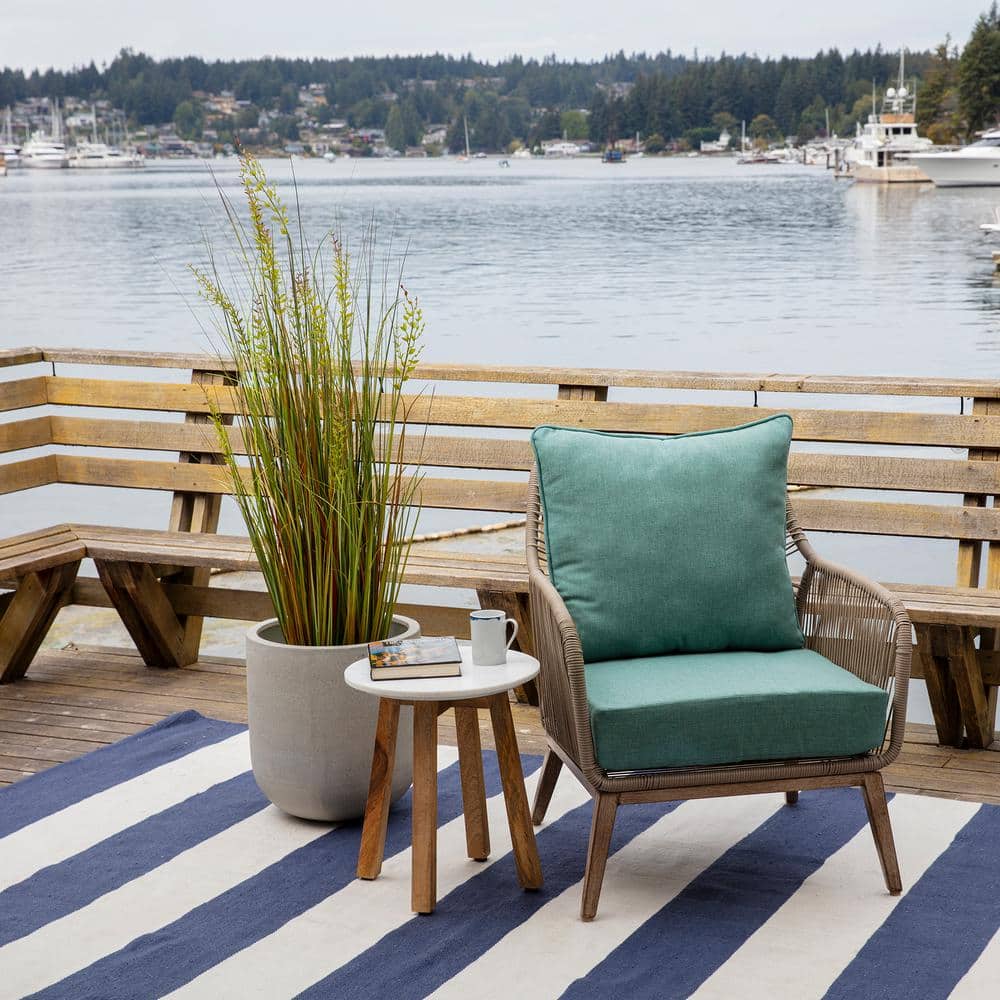 Eco-Friendly Seafoam Green Recycled Adirondack Chair Cushion