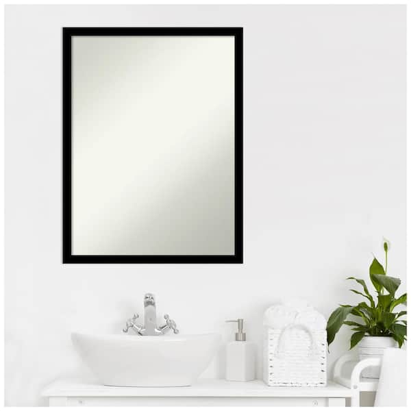 Amanti Art Jet Black 19.5 in. H x 25.5 in. W Framed Non-Beveled 