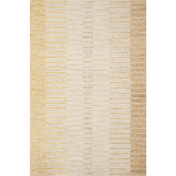 Loloi Chris Loves Julia Chris Dove/Santa Fe 5 ft. x 7 ft. 6 in. Modern Hand Tufted Wool Area Rug