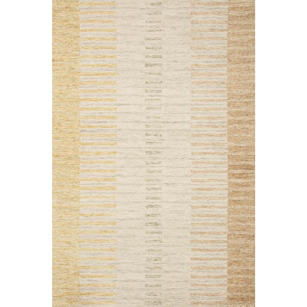 Handmade Tufted Wool Square Stripe Area Rug 7'9"