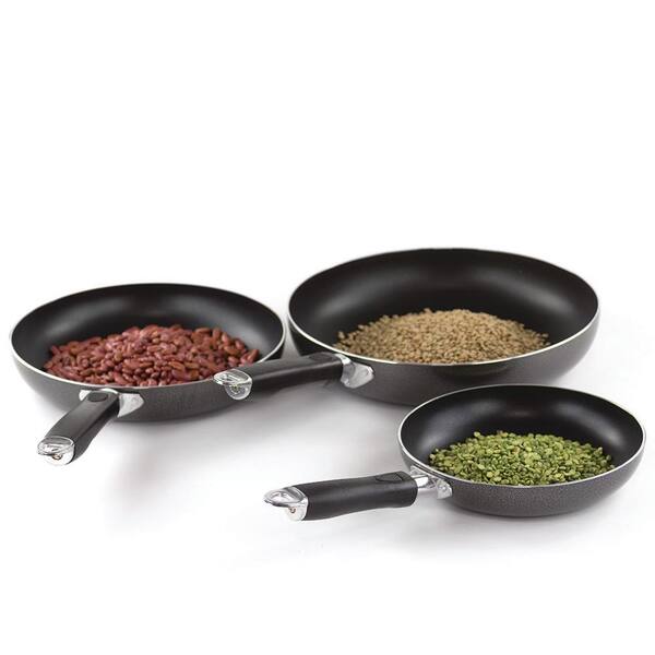 Imperial Home 3-Piece Aluminum Frying Pan Set