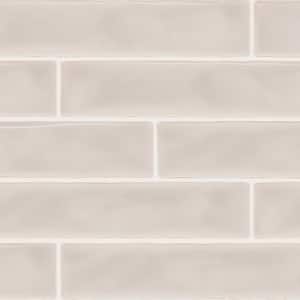 Artistic Reflections Mist 2 in. x 10 in. Glazed Ceramic Undulated Wall Tile (5.24 sq. ft./case)