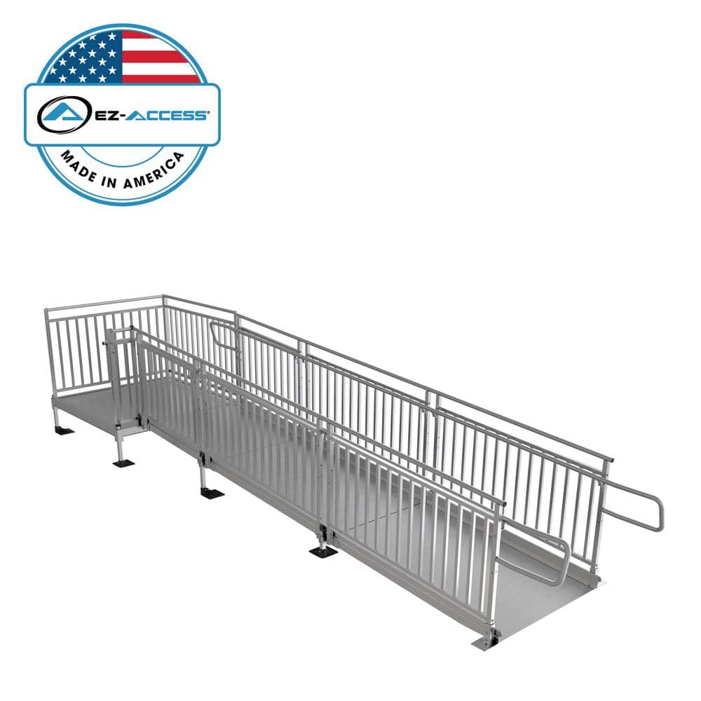 EZACCESS PATHWAY HD 16 ft. Aluminum Code Compliant Modular Wheelchair