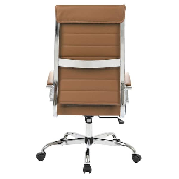 Dundee Leather Rolling Desk Chair