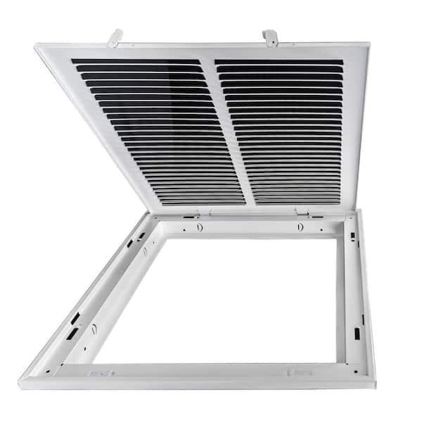 Venti Air 14 in. x 14 in. Square Return Air Filter Grille of Steel in White HFG1414 The Home Depot
