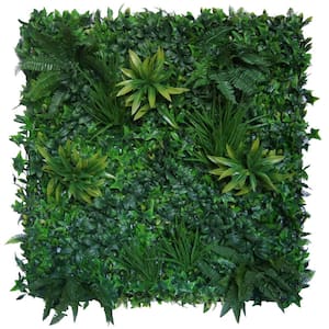39.37 in. x 39.37 in. Green Artificial Jade Wall Panel