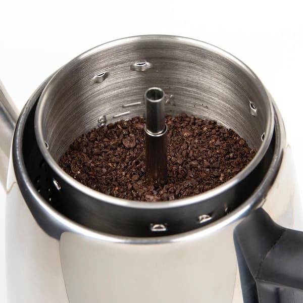 Oregon Trail - 10 Cup Stainless Steel Percolator - Camping Coffee Pot