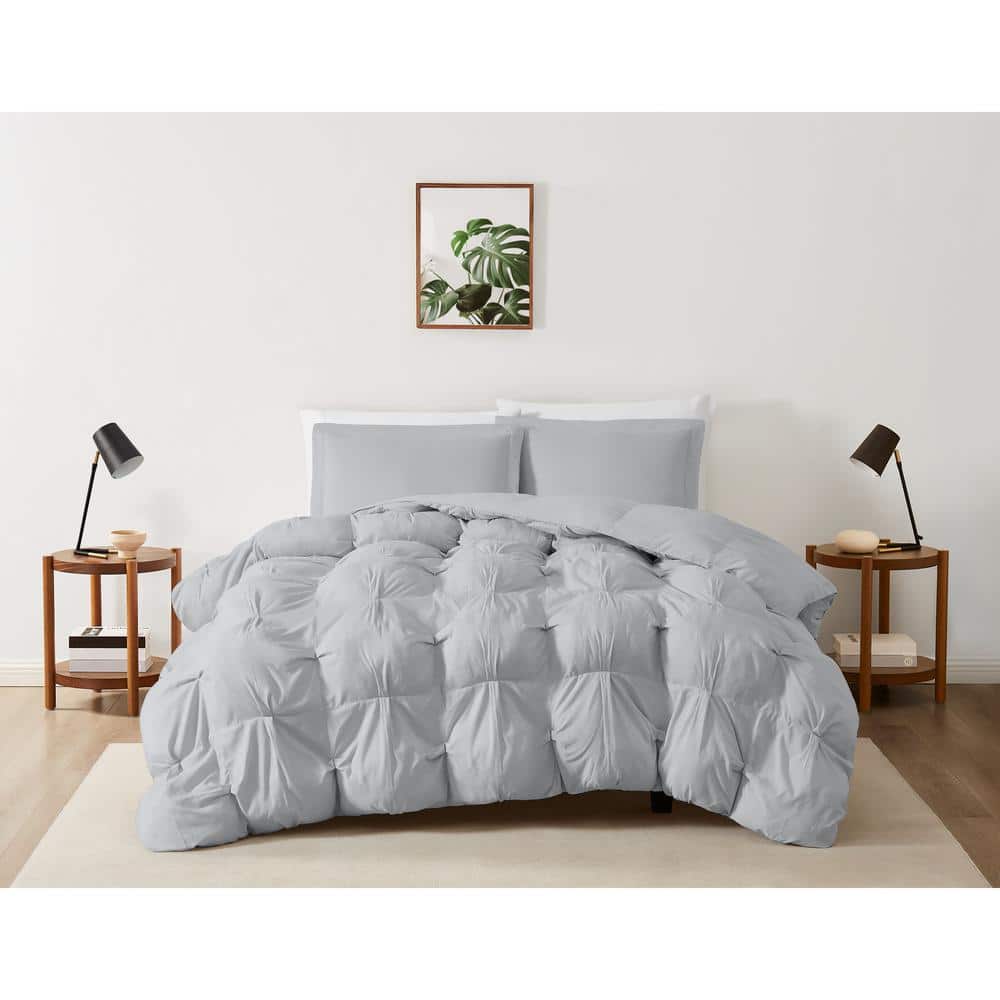 HÄLLESPRING Comforter and pillowcase(s), gray cooler, Twin - IKEA