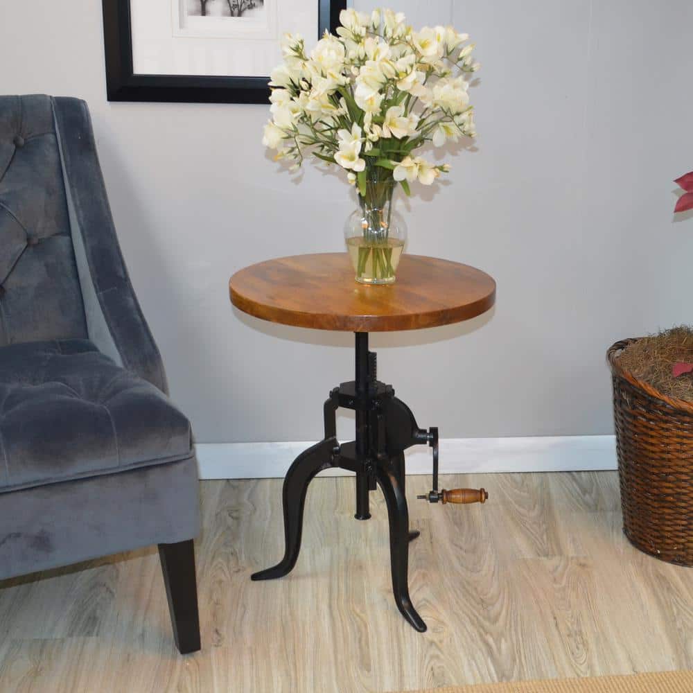Regan Chestnut and Black End Table - thumbnail 6