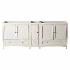 Oxford 82.75 in. Traditional Double Bathroom Vanity Cabinet in Antique White