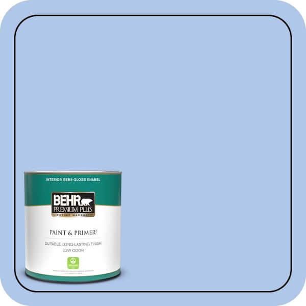 BEHR PREMIUM PLUS 1 qt. #P530-2 Promise Keeping Semi-Gloss Enamel Low Odor Interior Paint & Primer