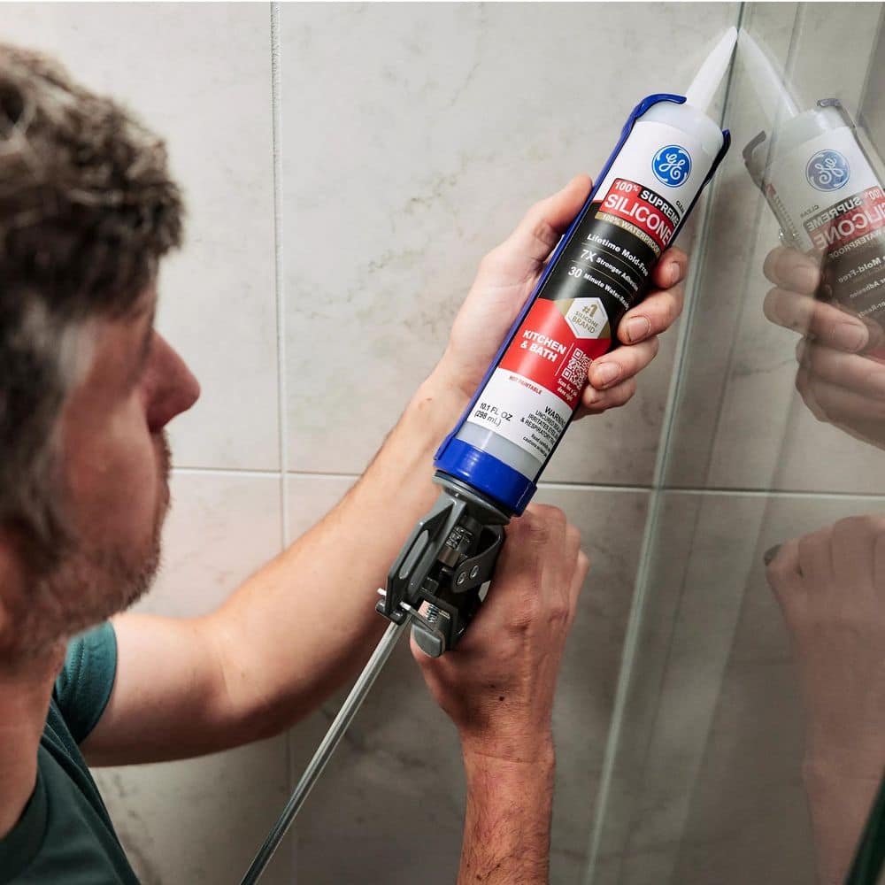 Supreme Silicone 10.1-oz White Kitchen and Bath Sealant Caulk