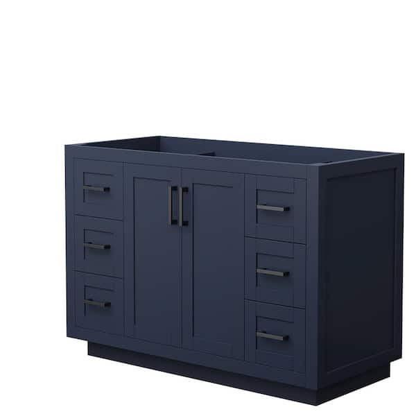 Wyndham Collection Miranda 47.25 in. W x 21.75 in. D Single Bath Vanity Cabinet Only in Dark Blue