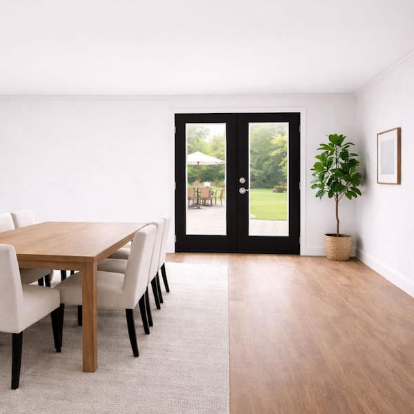 MP Doors 72 in. x 80 in. Black Reversible Inswing Premium
