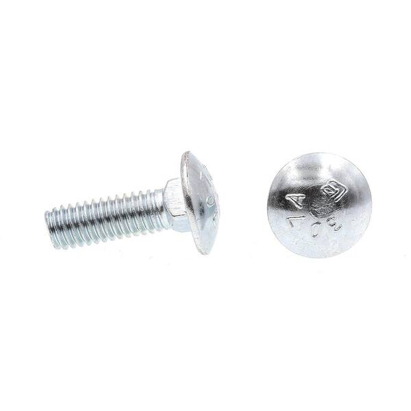 Redding Fasteners 3/8-16 X 4-1/2 Carriage Bolts – Zinc Plated, A307, Full Thread – QTY 50
