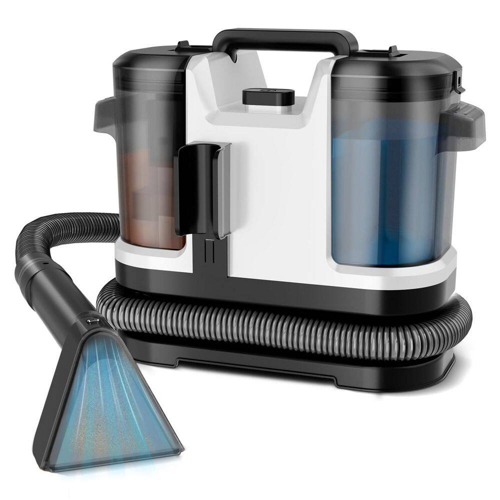 1500W Carpet Cleaner with 18KPa Suction, 800ml&1800ml Tanks, 5ft Hose, 16.4ft Cord for Carpets, Sofas, Cars in White price history on PriceWatchPro