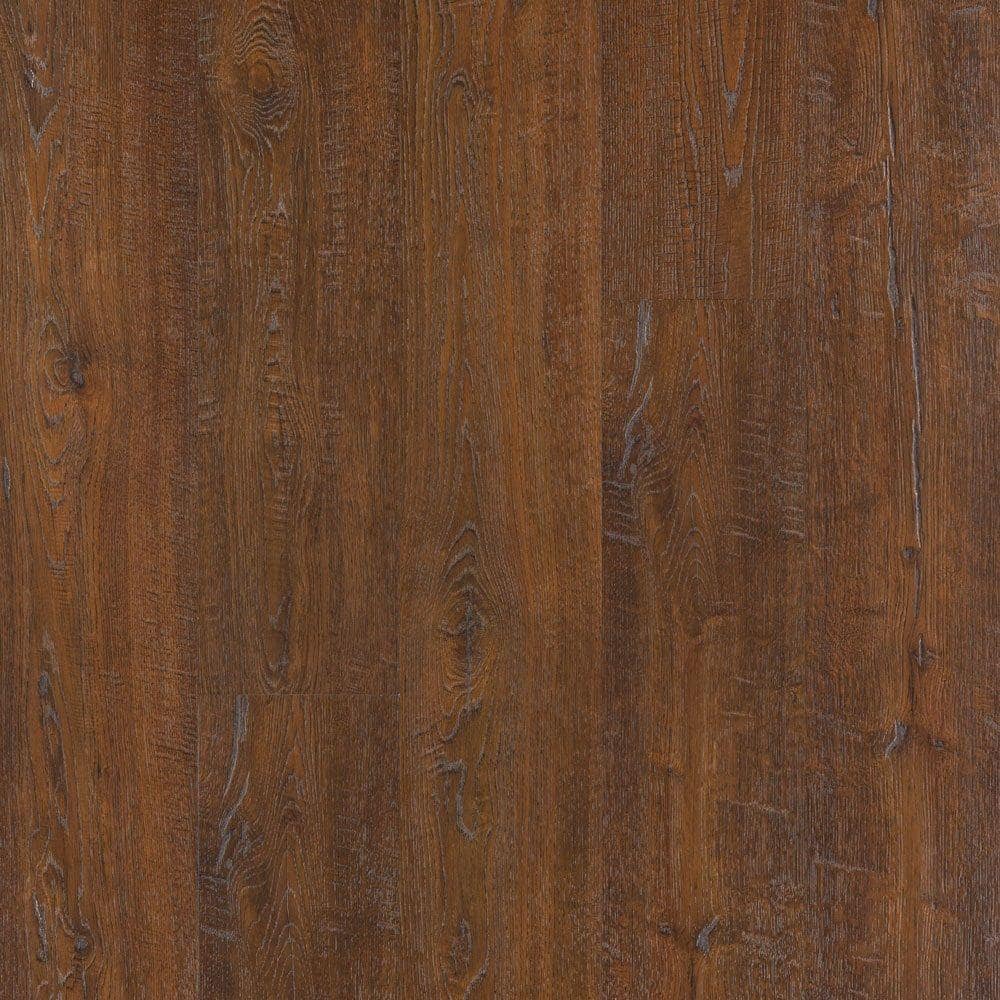 Pergo Outlast+ Auburn Scraped Oak Laminate Flooring - 5 in. x 7 in. Take Home Sample, Dark -  LF000843