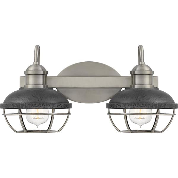 Industrial Vanity Lighting Vintage Style Wall Sconce with Metal Saucer Shade 