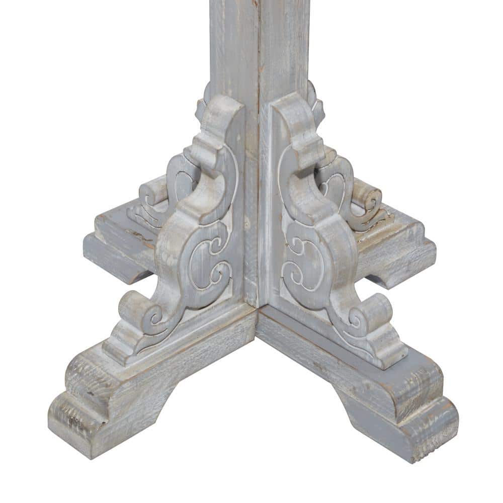Rustic Freestanding Coat Rack Gray - Olivia & May: Hat Stand, No Assembly Required