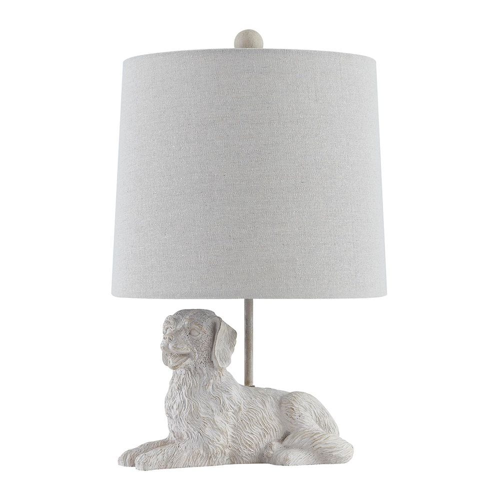 23.5 in. White Washed Novelty Table Lamp with White Linen price history on PriceWatchPro