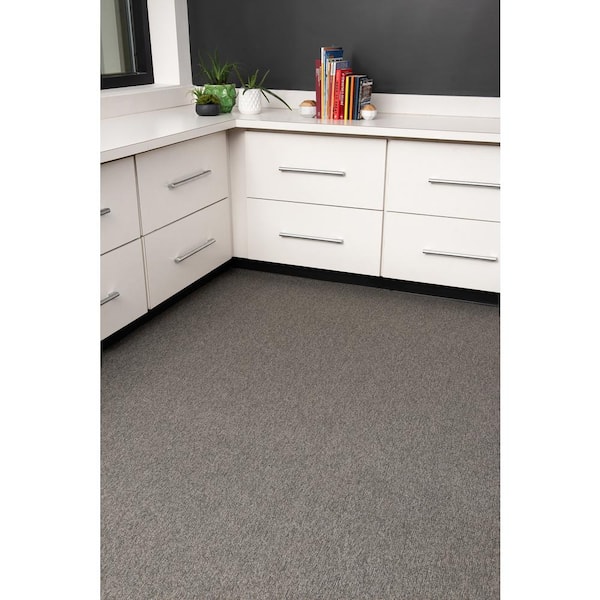Newell - Benton - Brown Commercial/Residential 24 x 24 in. Glue-Down Carpet Tile Square (72 sq. ft.)