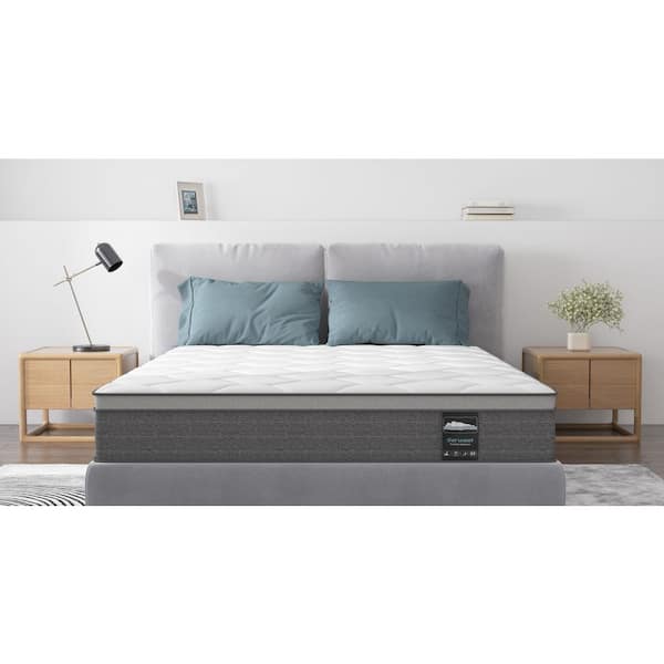 8 in. Full Medium Firm Euro Top Memory Foam Hybrid Mattress with 5-Zone Pocket Coils for Motion Isolation and Support