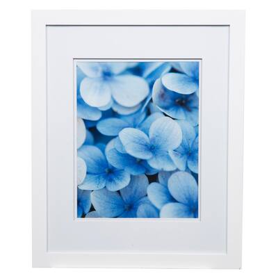 Gallery 11 in. x 14 in. White Double Mat Picture Frame