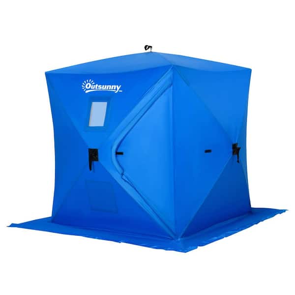 CLAM 12592 Outdoor Durable Polyester Ice Fishing Tent Shelter
