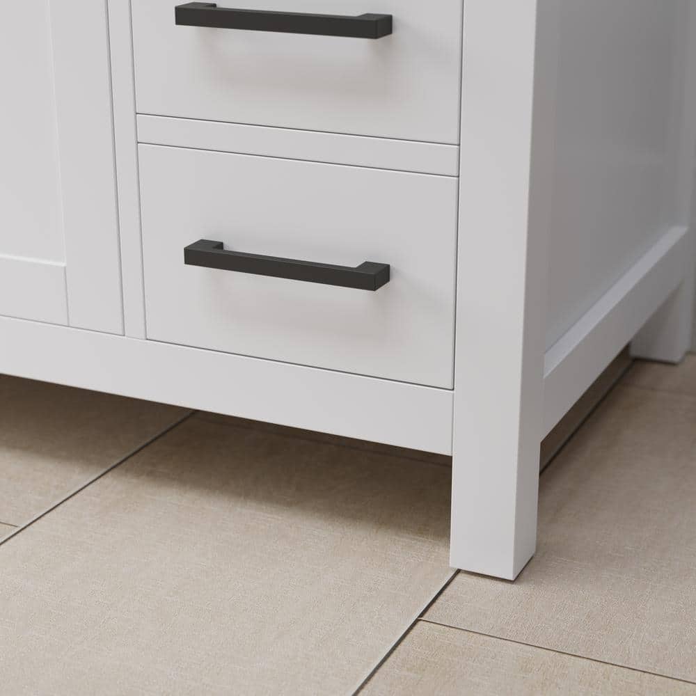 Beckett 36" White Freestanding Single Bathroom Vanity with Marble Top