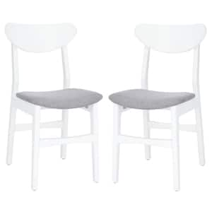 Lucca White/Gray 17 in. Wood Dining Chair (Set of 2)