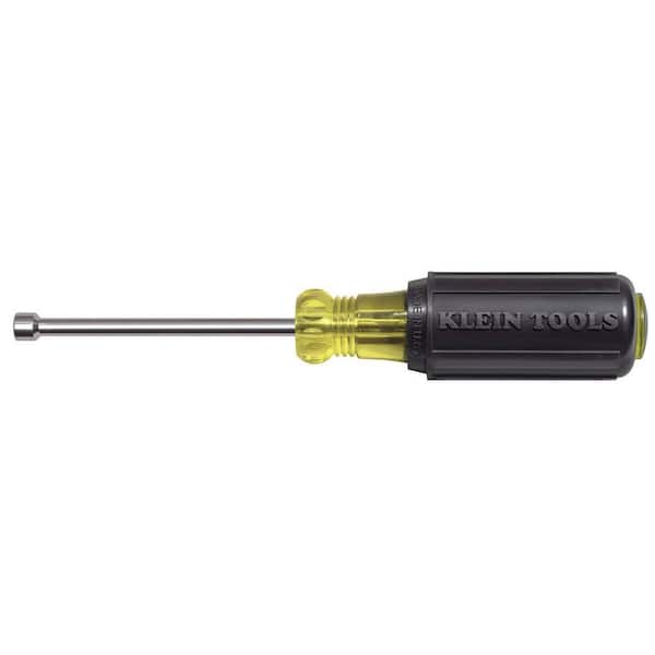 Klein Tools 3/16 in. Magnetic Tip Nut Driver with 3 in. Shaft- Cushion Grip Handle