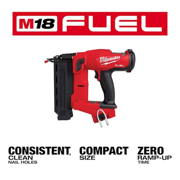M18 FUEL Brushless Cordless 18-Gauge 1/4 in. Narrow Crown Stapler w/M18 FUEL Brushless Cordless 18-Gauge Brad Nailer