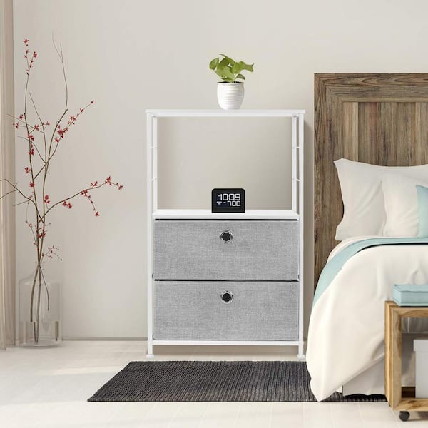 Sorbus nightstand with 2024 2 drawers