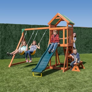 Scottsdale Wood Swing Set with Slide