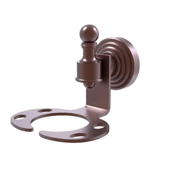 Retro Wave Collection Tumbler and Toothbrush Holder in Antique Copper