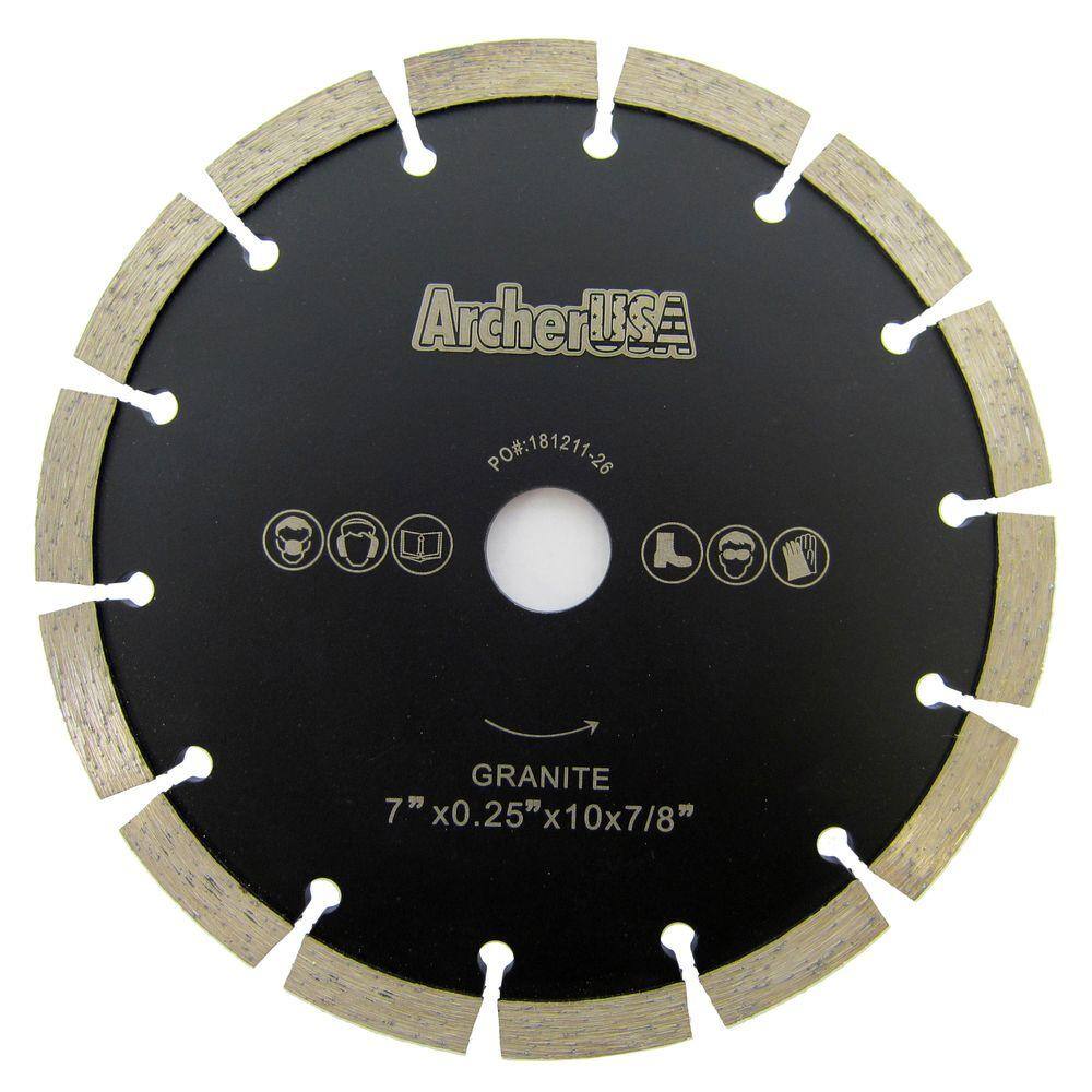 7” x .250” Premium Tuck Point Diamond Blade for Mortar Removal Brick and Block 