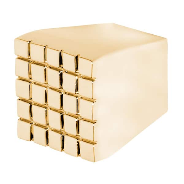 Wisdom Stone Trousdale 13/16 in. Polished Gold Cabinet Knob