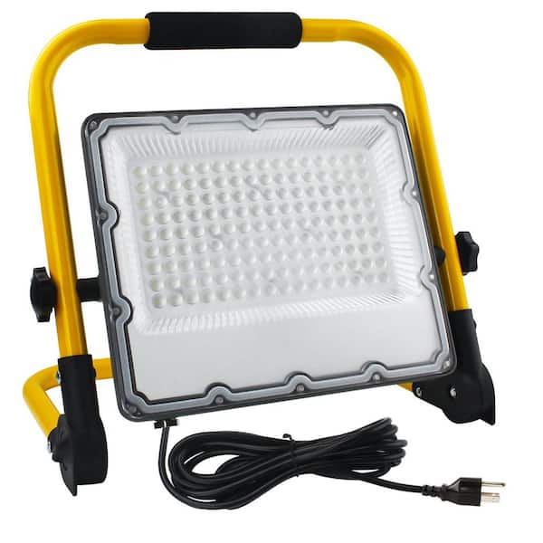 110-Volt 10000 Lumens LED Cord Work Light, 6500K 80CRI, Construction Light with 13.1 ft. Cable, IP66 Waterproof