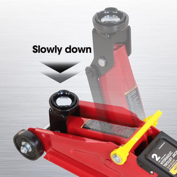 Big Red Hydraulic Trolley Service Lift Jack with Slow Release and