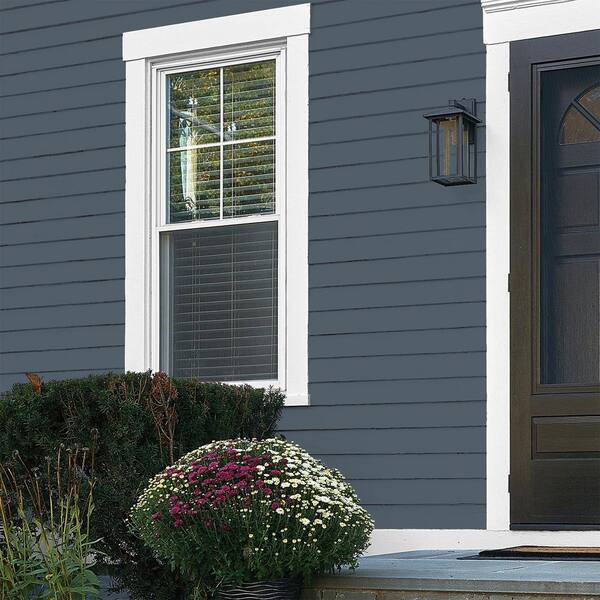 Glidden Essentials 5 gal. PPG1040-7 Goblin Flat Exterior Paint