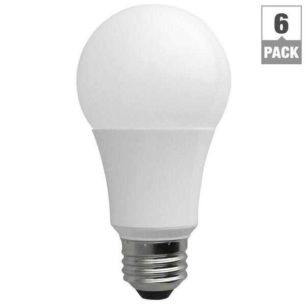 TCP 60W Equivalent Soft White A19 Non-Dimmable LED Light Bulb (6-Pack)