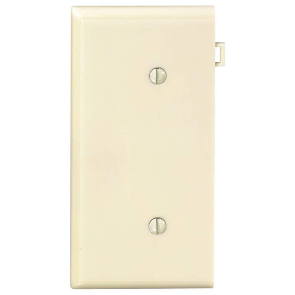 Ivory Plastic Sectional End Panel Wall Plate