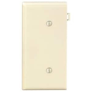 Ivory 1-Gang Blank Plate Wall Plate (1-Pack)