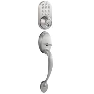 MiLocks DKL-02SN Electronic Keyless Entry Touchpad Lever Door Lock Satin Nickel MiLocks DKL-02SN Electronic Keyless Entry Touchpad Lever Door Lock Satin Nickel